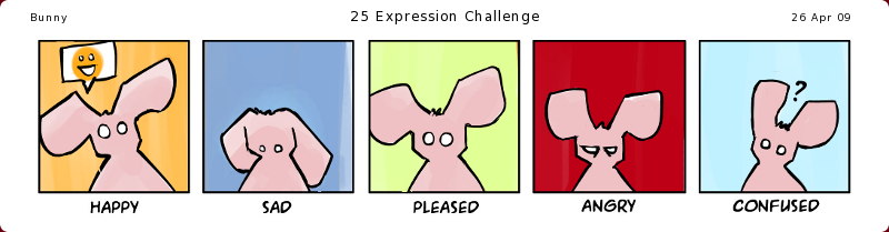 25 expressions of bunny (1/5)