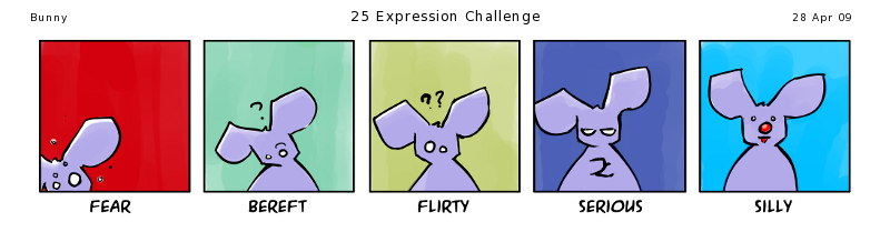 25 expressions of bunny (3/5)
