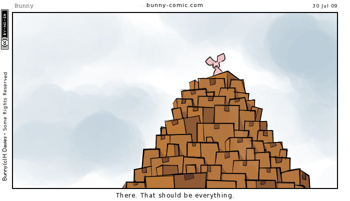 my life, in boxes